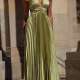 VESTIDO 'JOANNA' VERDE AMÊNDOA