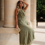 VESTIDO 'ANGELINE' VERDE OLIVA