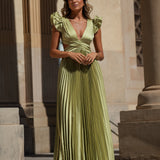 VESTIDO 'JOANNA' VERDE AMÊNDOA