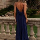 VESTIDO 'FONTELINA' AZUL MARINHO