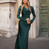 VESTIDO 'NEREID' VERDE GARRAFA