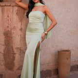 VESTIDO 'BARBARA' SAGE GREEN