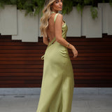 'HERA' GREEN MARGARITA DRESS