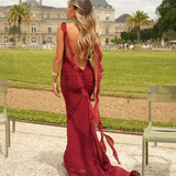DRESS 'NURIAH' BORDEUX