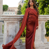 VESTIDO 'NICE' DARK TERRACOTTA