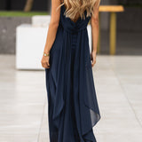 KLEID 'FONTELINA' DUNKELBLAU