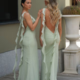 VESTIDO 'NURIAH' VERDE PASTEL