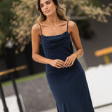 KLEID 'FONTELINA' DUNKELBLAU