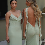 VESTIDO 'NURIAH' VERDE PASTEL