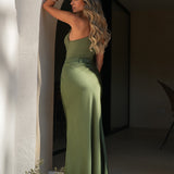 VESTIDO 'ISADORA' VERDE OLIVA