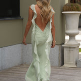 VESTIDO 'NURIAH' VERDE PASTEL