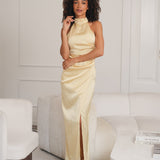 DRESS 'IRENE' PASTEL YELLOW