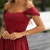 KLEID 'AUBREE' BORDO