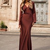 VESTIDO 'LEONIE' RICH BROWN