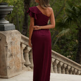 VESTIDO 'CELLY' BURDEOS