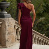 VESTIDO 'CELLY' BURDEOS