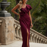 VESTIDO 'CELLY' BURDEOS