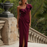 VESTIDO 'CELLY' BURDEOS