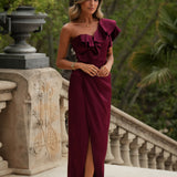 VESTIDO 'CELLY' BURDEOS