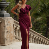 VESTIDO 'CELLY' BURDEOS