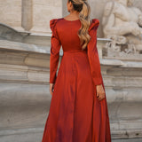 VESTIDO 'SAFIRA' DARK TERRACOTTA