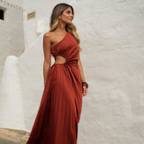DRESS 'LAVIGNE' DARK TERRACOTTA