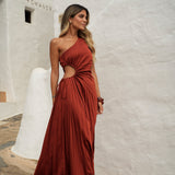 DRESS 'LAVIGNE' DARK TERRACOTTA
