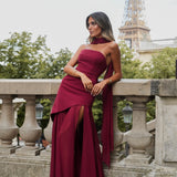 VESTIDO 'MONTE CARLO' BORDEUX