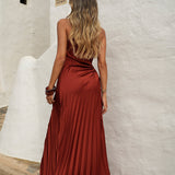 DRESS 'LAVIGNE' DARK TERRACOTTA