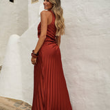 DRESS 'LAVIGNE' DARK TERRACOTTA
