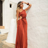 DRESS 'LAVIGNE' DARK TERRACOTTA