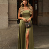 DRESS 'LOAN' SOFT OLIVE