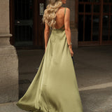 DRESS 'LOAN' SOFT OLIVE