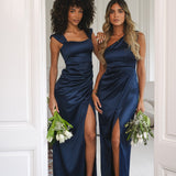 'VITORIA' NAVY BLUE DRESS