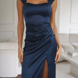 'VITORIA' NAVY BLUE DRESS