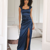 'VITORIA' NAVY BLUE DRESS