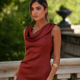 DRESS 'CLOVELY' TERRACOTTA