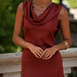 DRESS 'CLOVELY' TERRACOTTA