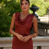 DRESS 'CLOVELY' TERRACOTTA