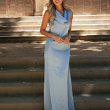 ROBE 'CLOVELY' BLEU SERENITY