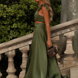 CONJUNTO 'LOTUS' VERDE OLIVA