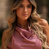 'JESSY' DRESS CINNAMON PINK