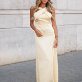 KLEID 'ANDREIA' PASTELLGELB