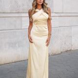 KLEID 'ANDREIA' PASTELLGELB