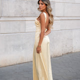 KLEID 'ANDREIA' PASTELLGELB