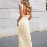 KLEID 'ANDREIA' PASTELLGELB