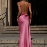 VESTIDO 'MARGARIDA' ROSA BRILLANTE