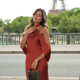 VESTIDO 'ROMANCE' TERRACOTTA