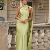 DRESS 'PARIS' ALMOND GREEN