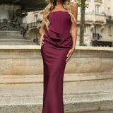 VESTIDO 'MERCEDES' BURGUNDY